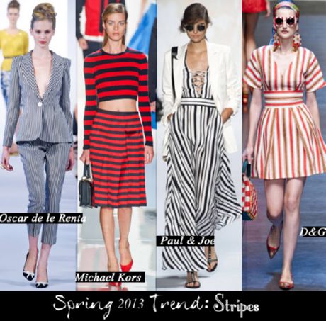 O que vestir na primavera de 2013? Listras e vivos